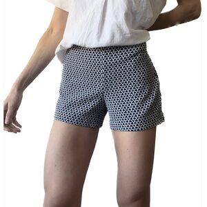Banana Republic Geometric Navy Blue Short 3’’ | Size 0